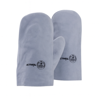 Mitón de Cuero de Descarne para Calor sin manga.