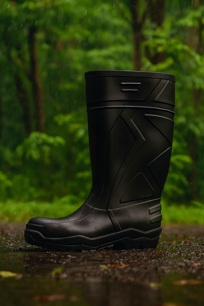 Bota de Seguridad con Puntera de Acero Negra