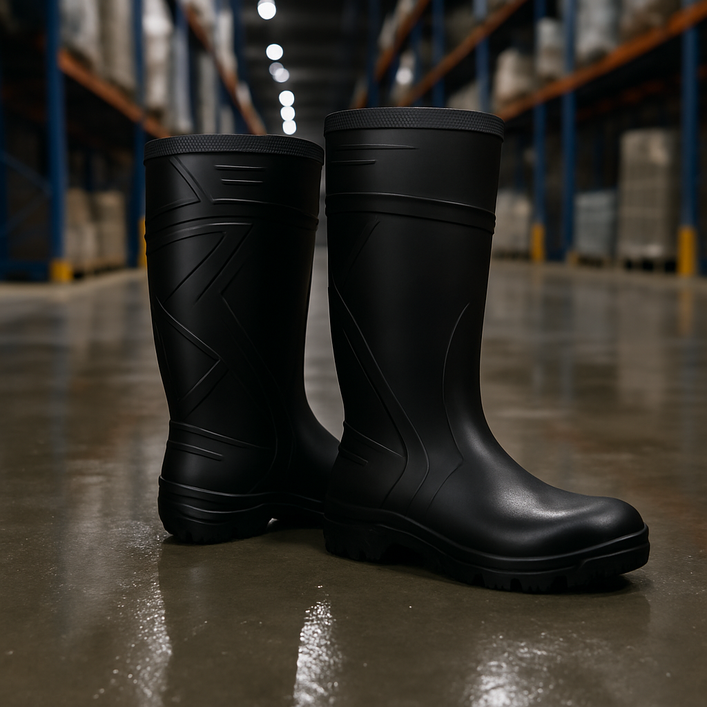 Bota de Seguridad con Puntera de Acero Negra