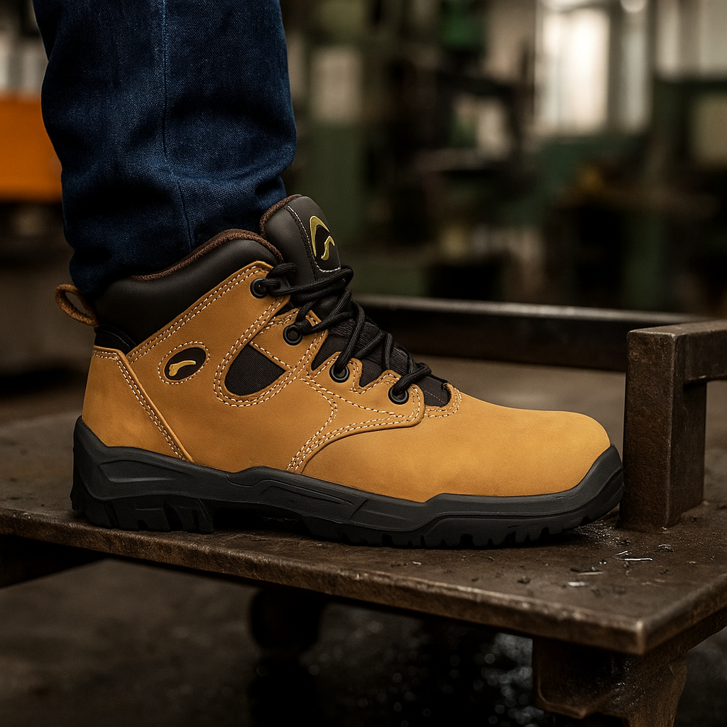 Botín de Seguridad Café con puntera