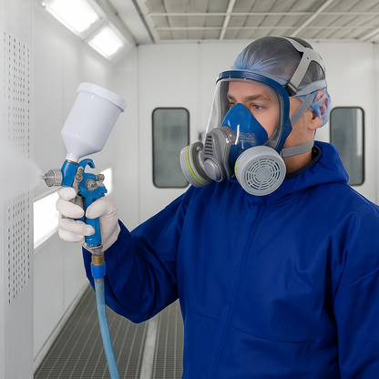 Respirador Full Face para labores en ambientes contaminantes.