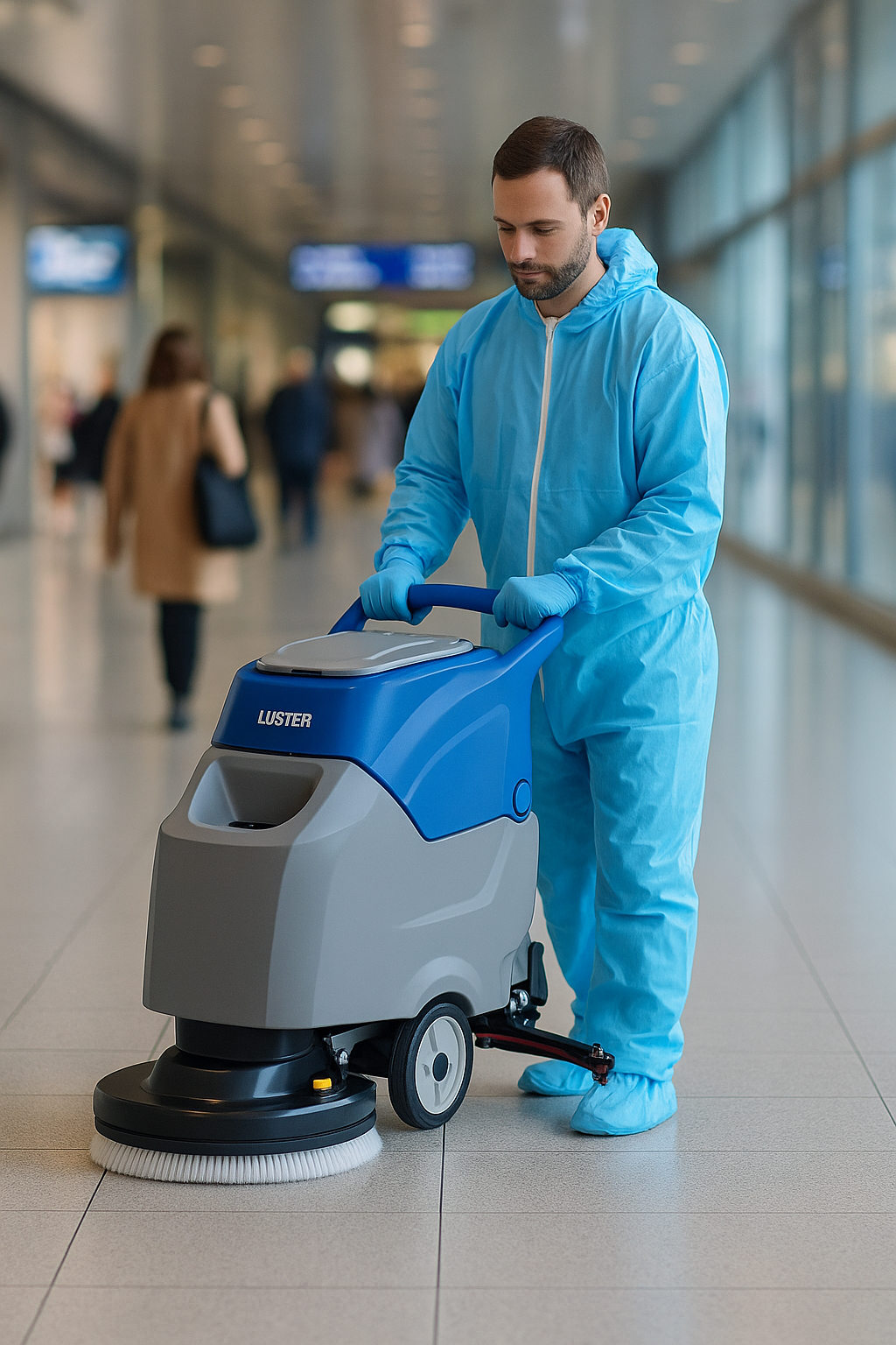 Vacuolavadora de piso para Operador a pie