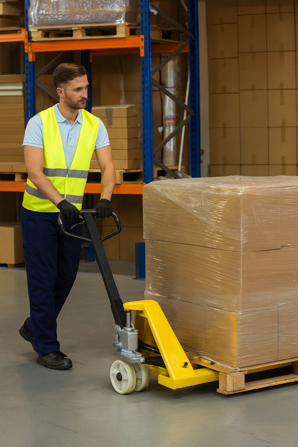 Transpaleta manual para cargas hasta 3000 Kg