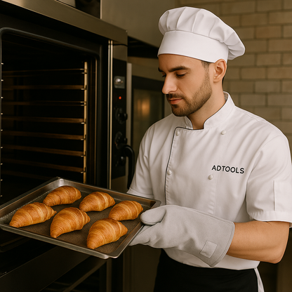 Mitón de Cuero de Descarne para Calor sin manga.