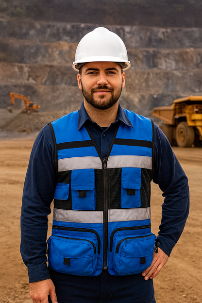 Chaleco Geólogo Miner Azul