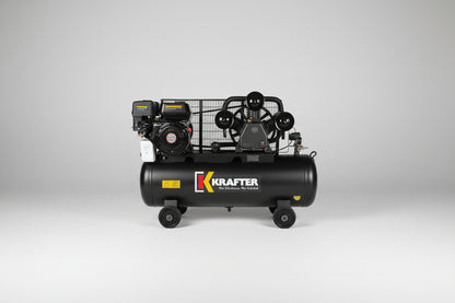 Compresor de Aire Autónomo 100 Litros 6,5HP | Compresor a Gasolina Profesional