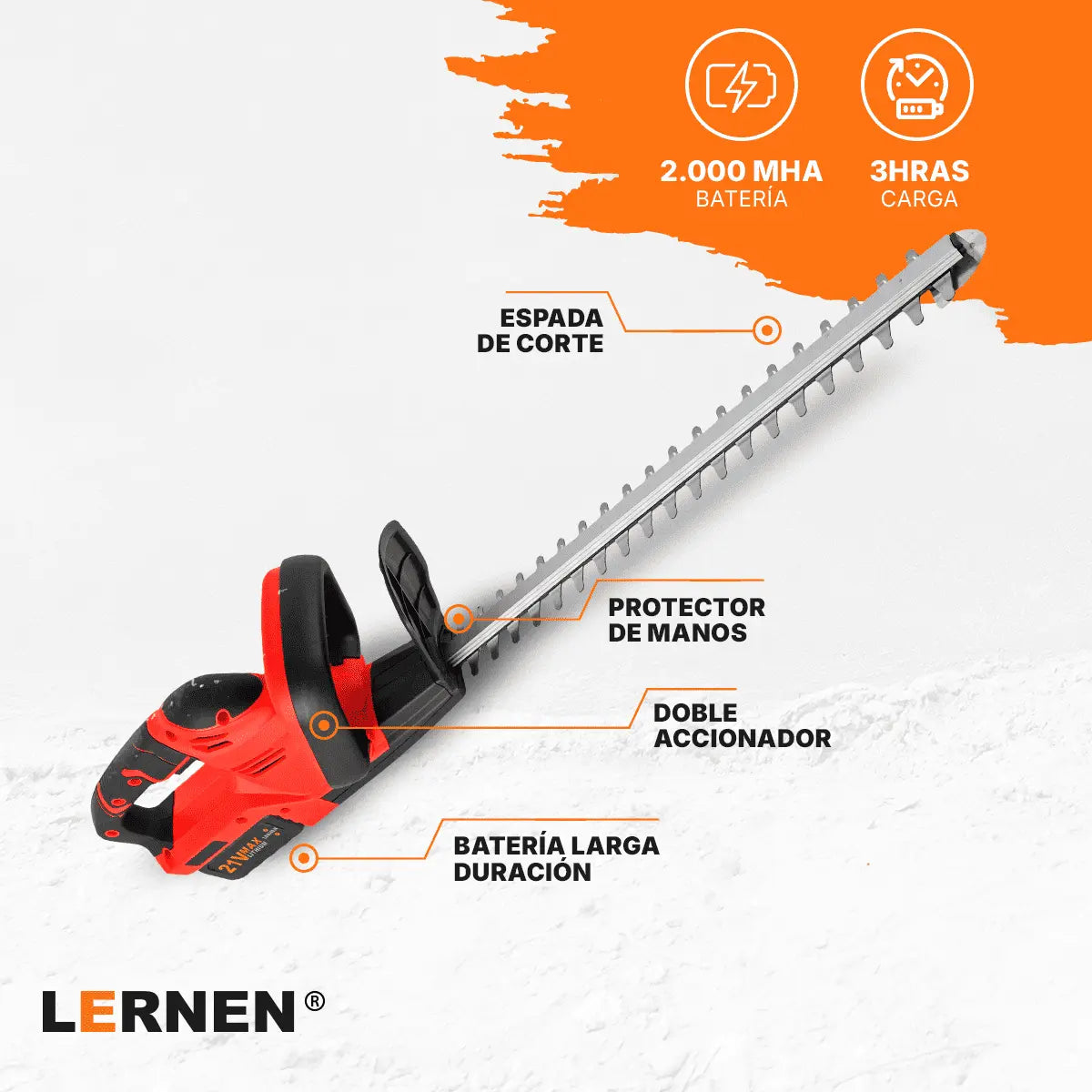 Cortasetos inalámbrico  ideal para tareas de jardín - Alquiler