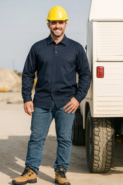 Botín de Seguridad Café con puntera