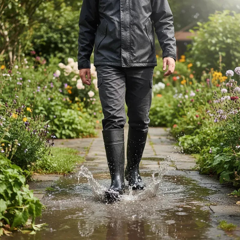 Bota de Seguridad con Puntera de Acero Negra