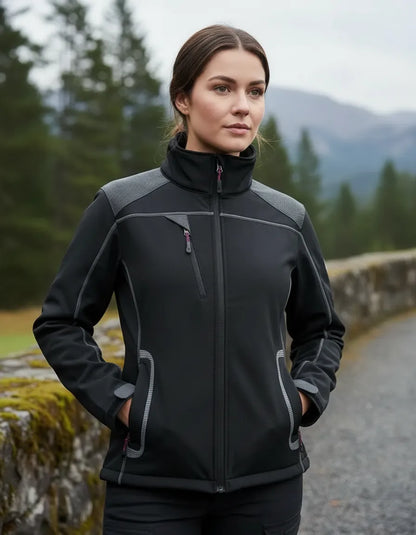 Chaqueta Softshell Mujer Negra Absolute Zero | Térmica, Resistente al Viento y Cómoda
