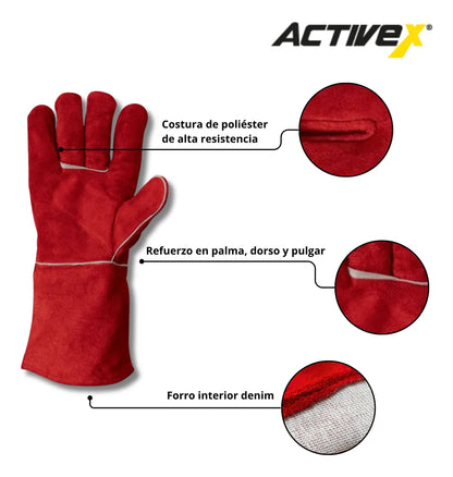 Guante Descarne para Trabajo Industrial | Resistente y Durable para Soldadura