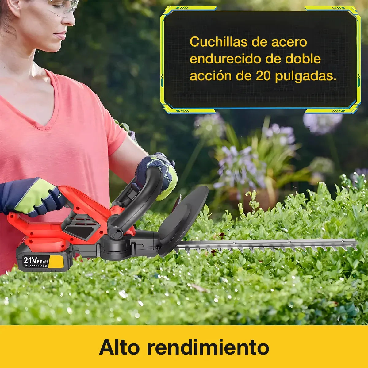 Cortasetos inalámbrico  ideal para tareas de jardín - Alquiler