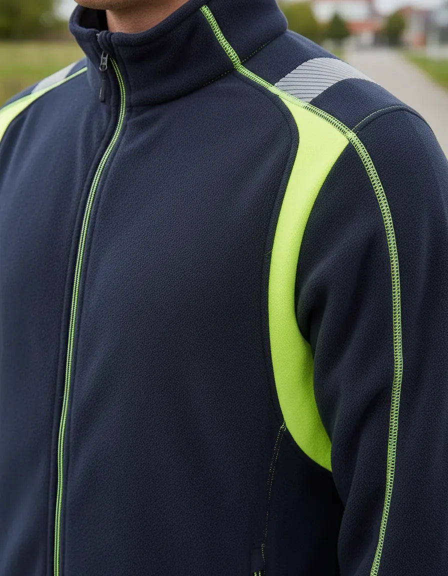 Chaqueta Micropolar Hombre Negra Activex | Térmica, Liviana y Cómoda