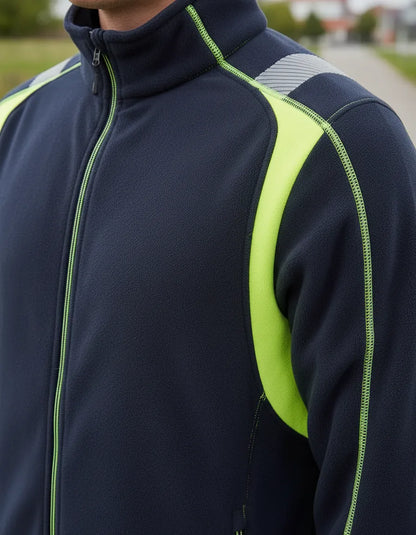 Chaqueta Micropolar Hombre Negra Activex | Térmica, Liviana y Cómoda