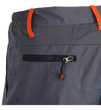 Pantalón Cargo de Trabajo Gabardina Gris Naranjo Hombre | Resistente y Funcional
