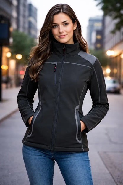 Chaqueta Softshell Mujer Negra Absolute Zero | Térmica, Resistente al Viento y Cómoda