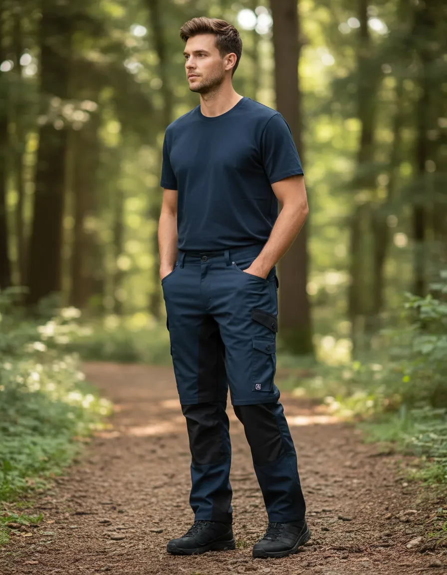 Pantalón Cargo Desmontable Hombre con Spandex | Trabajo y Outdoor 2 en 1
