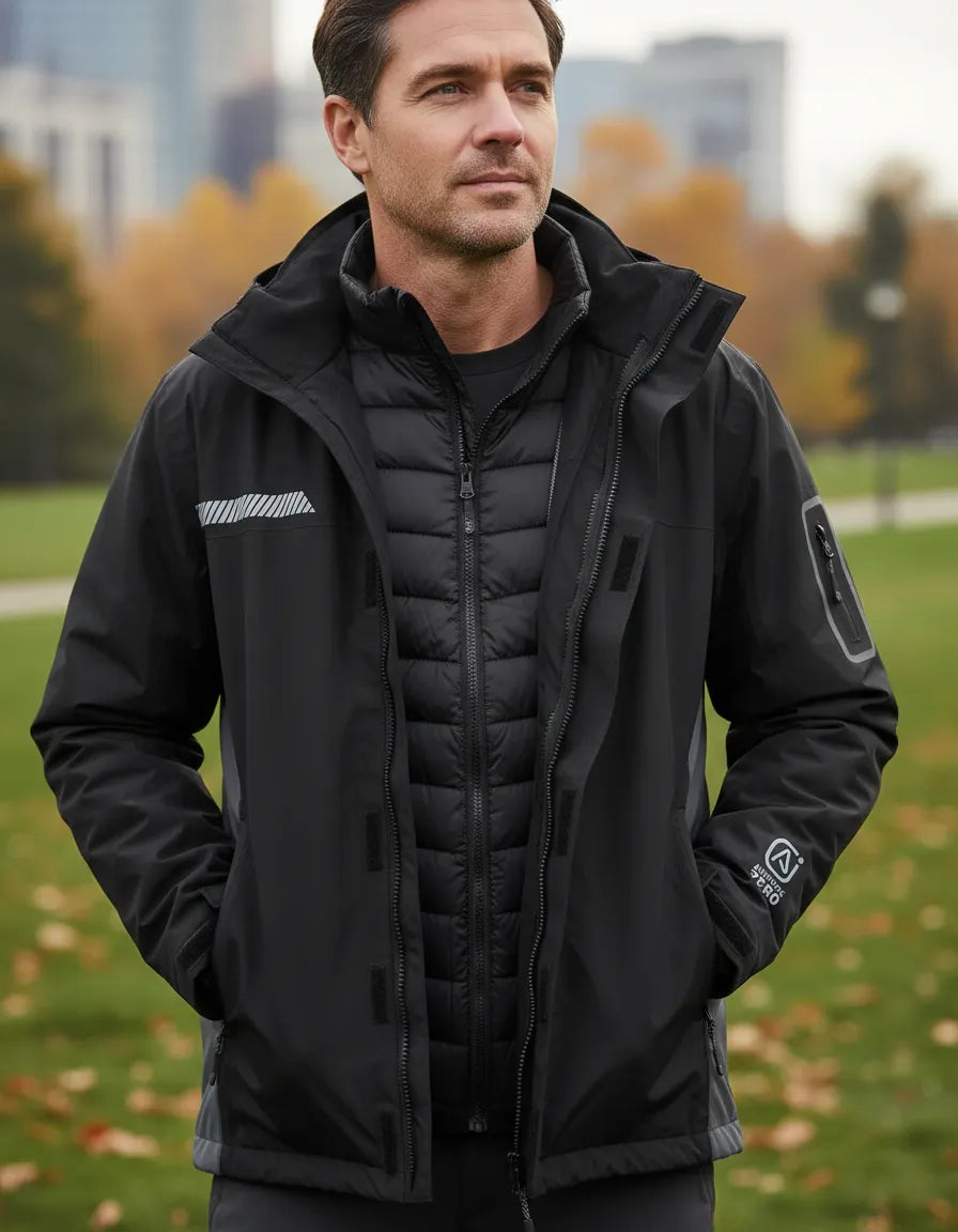 Parka Térmica Impermeable Hombre | Abrigo para Frío y Lluvia, Liviana y Resistente