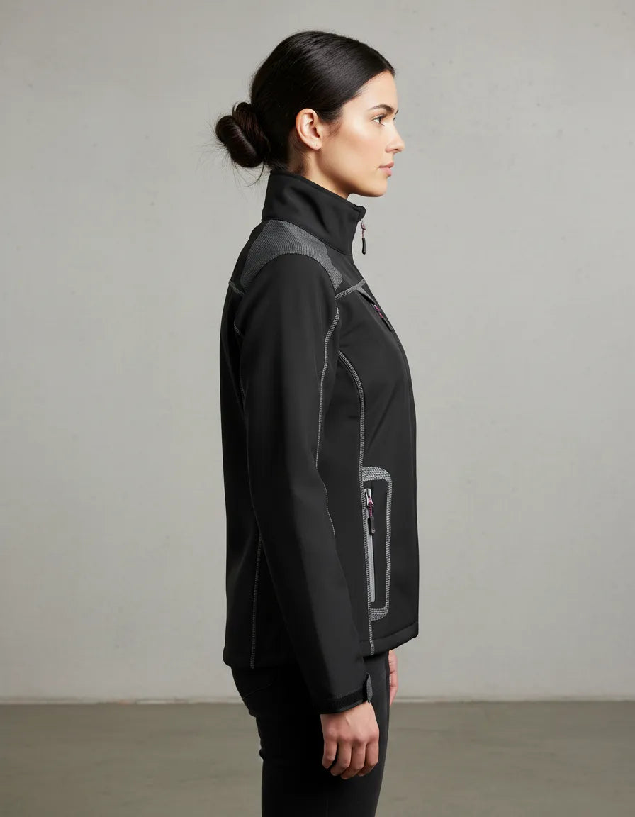 Chaqueta Softshell Mujer Negra Absolute Zero | Térmica, Resistente al Viento y Cómoda