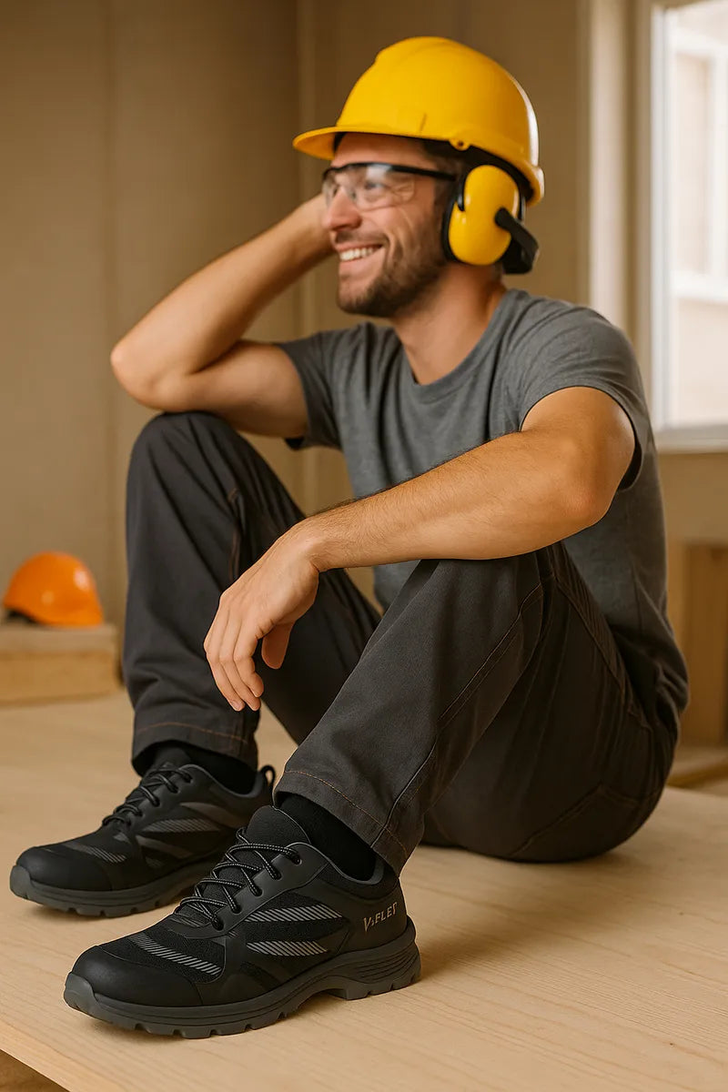 Zapatos anti perforación ideal para trabajo industrial seguro