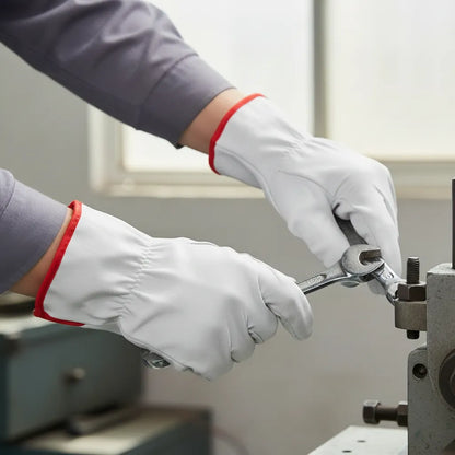 Guante Cabritilla Sin Forro para Trabajo Industrial y Mecánico