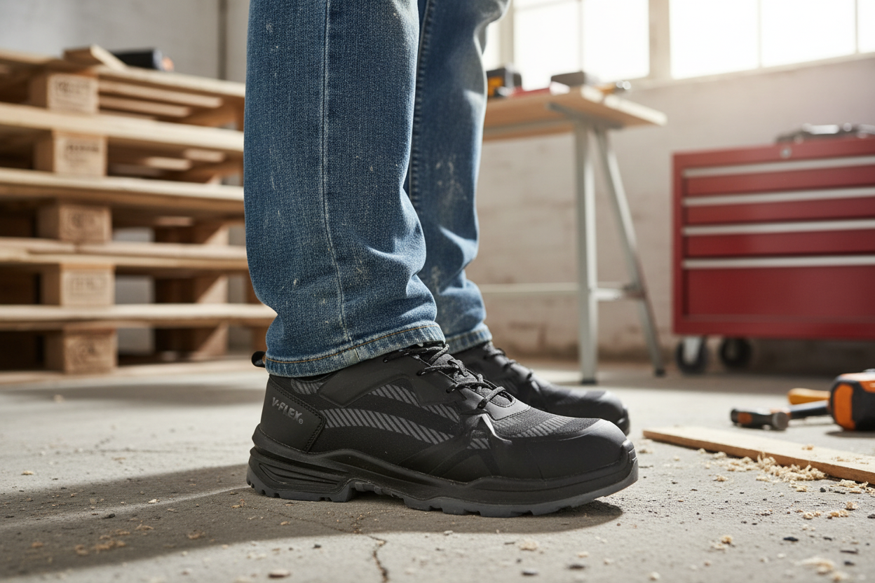 Zapato de Seguridad Vflex V39 Cómodo y Resistente | Uso Diario y Trabajo Industrial