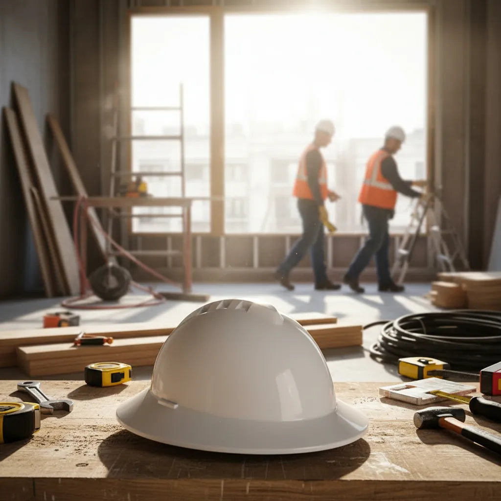 Casco de Seguridad industrial Ala completa con Arnés