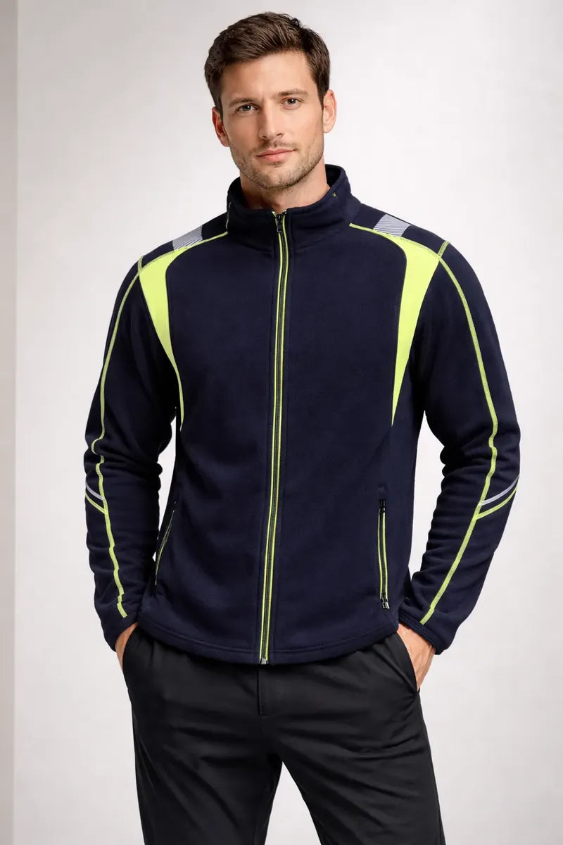 Chaqueta Micropolar Hombre Negra Activex | Térmica, Liviana y Cómoda
