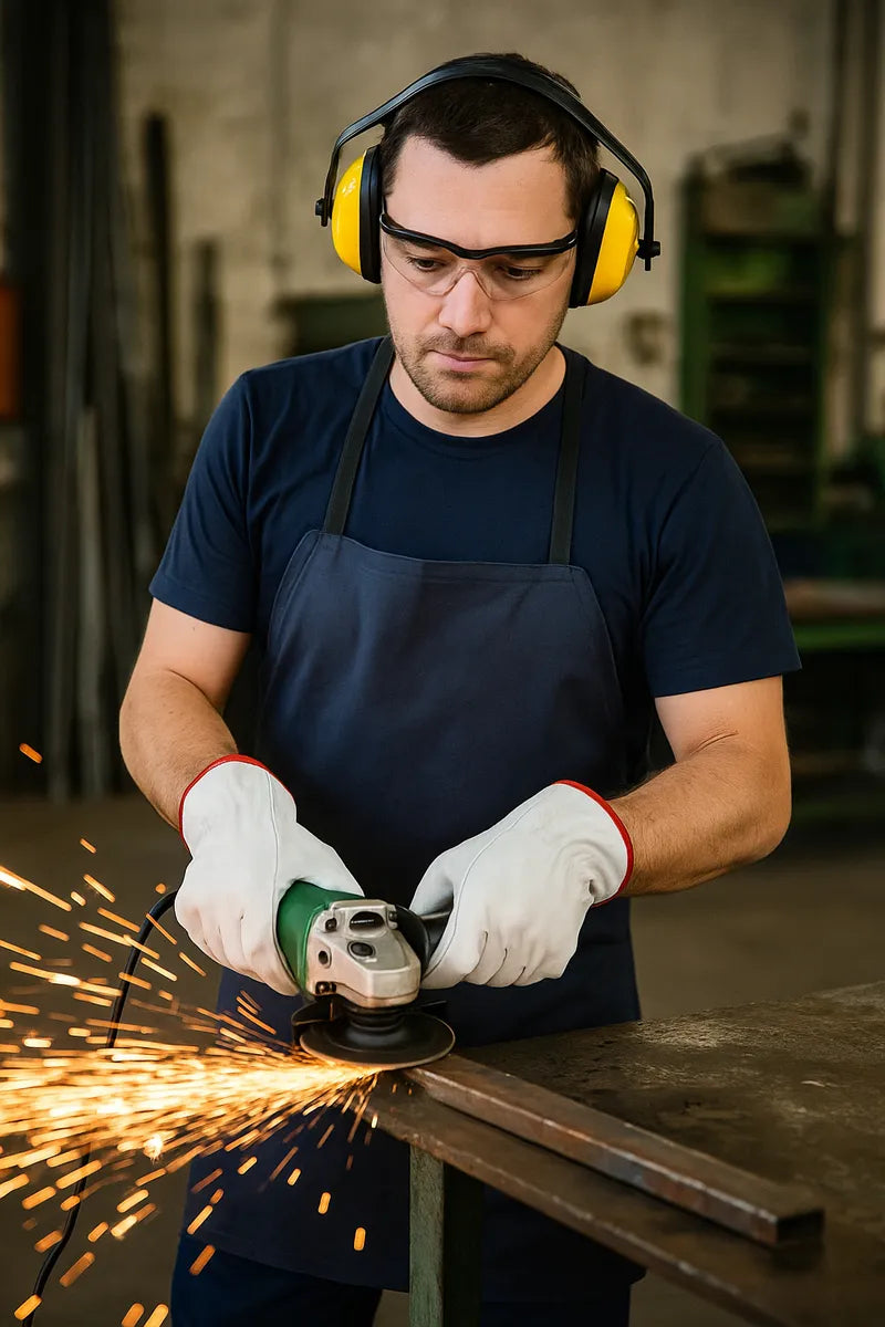 Guante Cabritilla Sin Forro para Trabajo Industrial y Mecánico