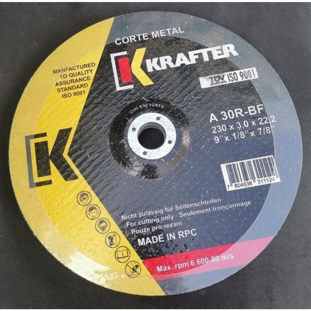 Disco Corte Metal 4.5" x 3,0mm (25unid)
