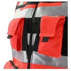 Chaleco Geólogo Minero Rojo Activex Hombre | Alta Visibilidad y Múltiples Bolsillos