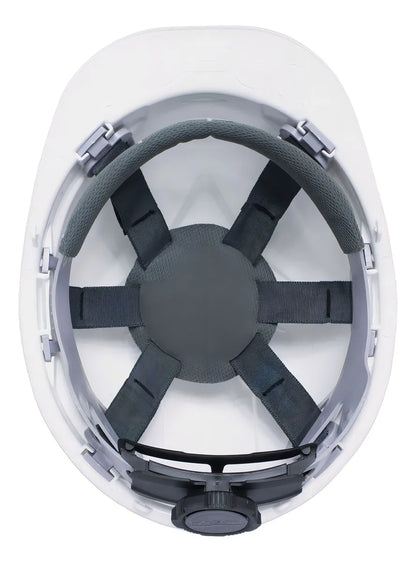 Casco De Seguridad con Arnés 6 puntas Ajuste Ratchet
