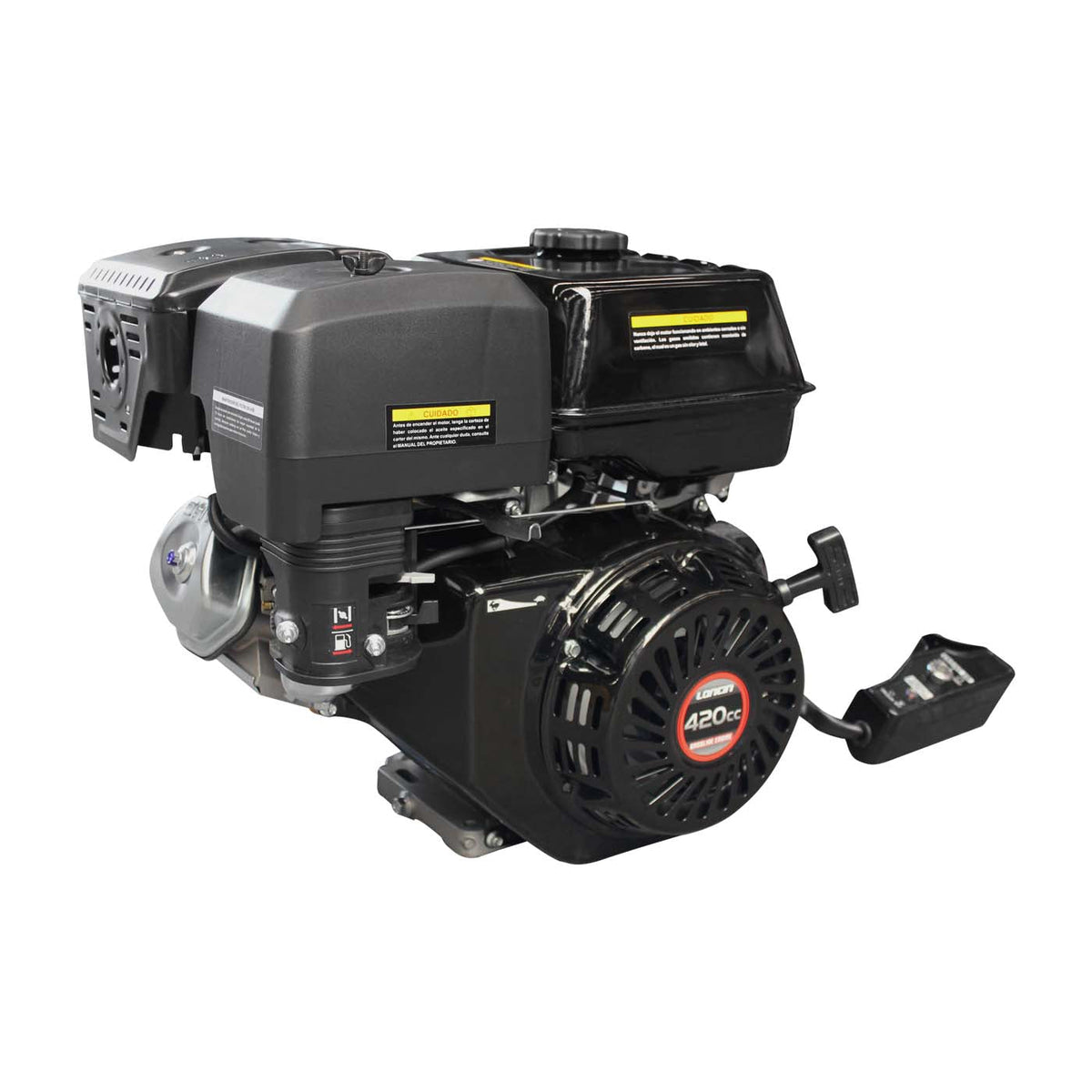 Motor Gasolina LONCIN G420F - 15HP 4 tiempos P.E.