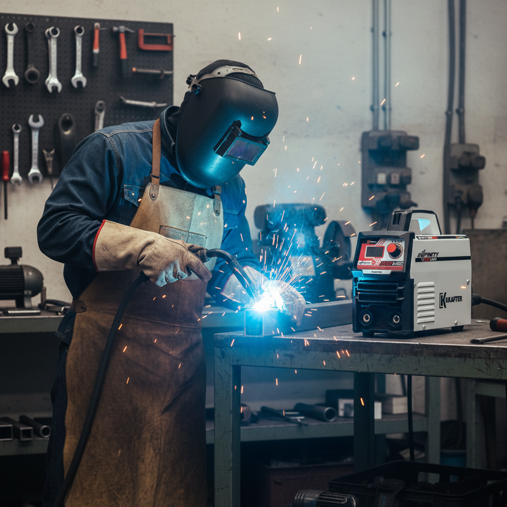 Soldadora Inverter Krafter Infinity 220A con VRD – Potencia y Seguridad para Soldadura Profesional