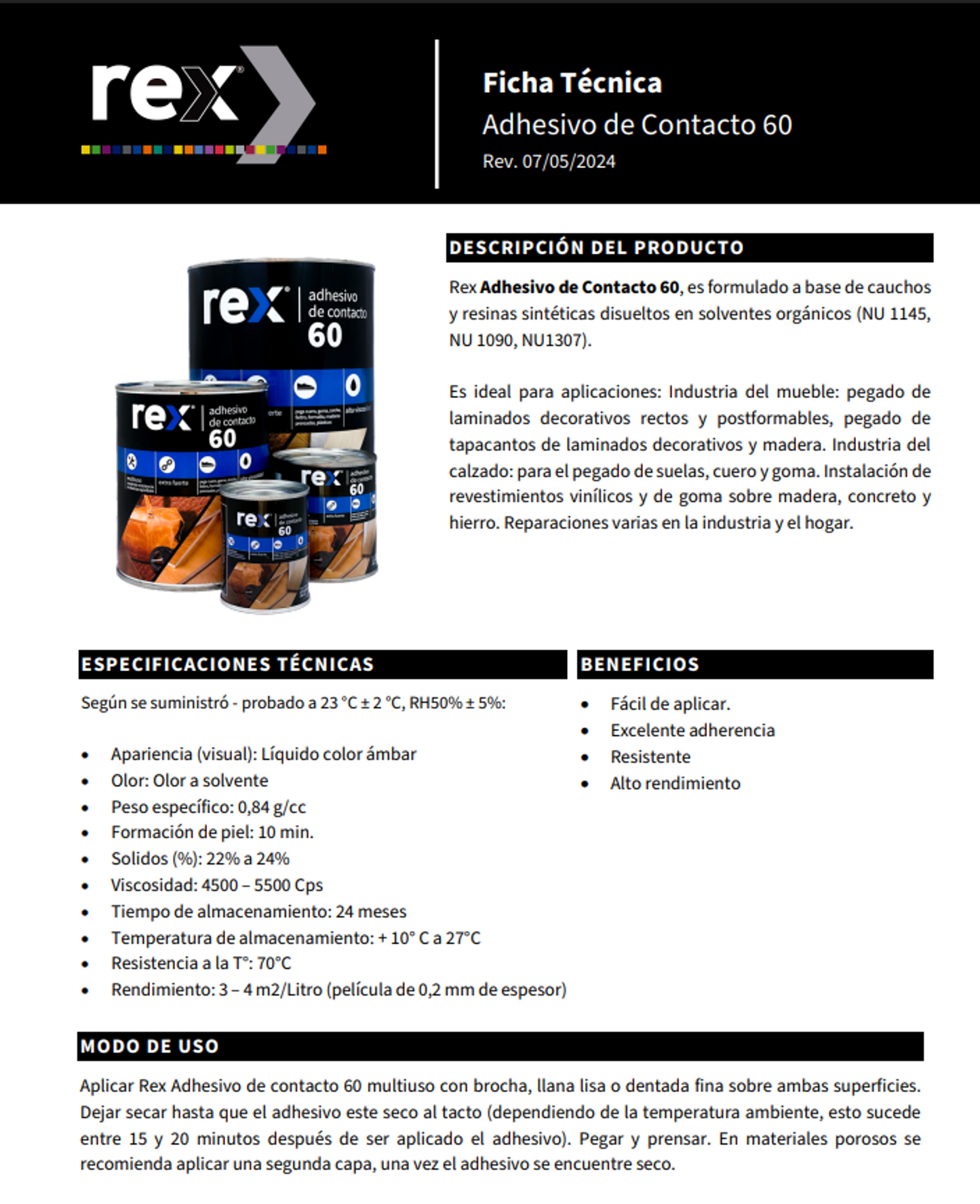 Adhesivo de Contacto 60