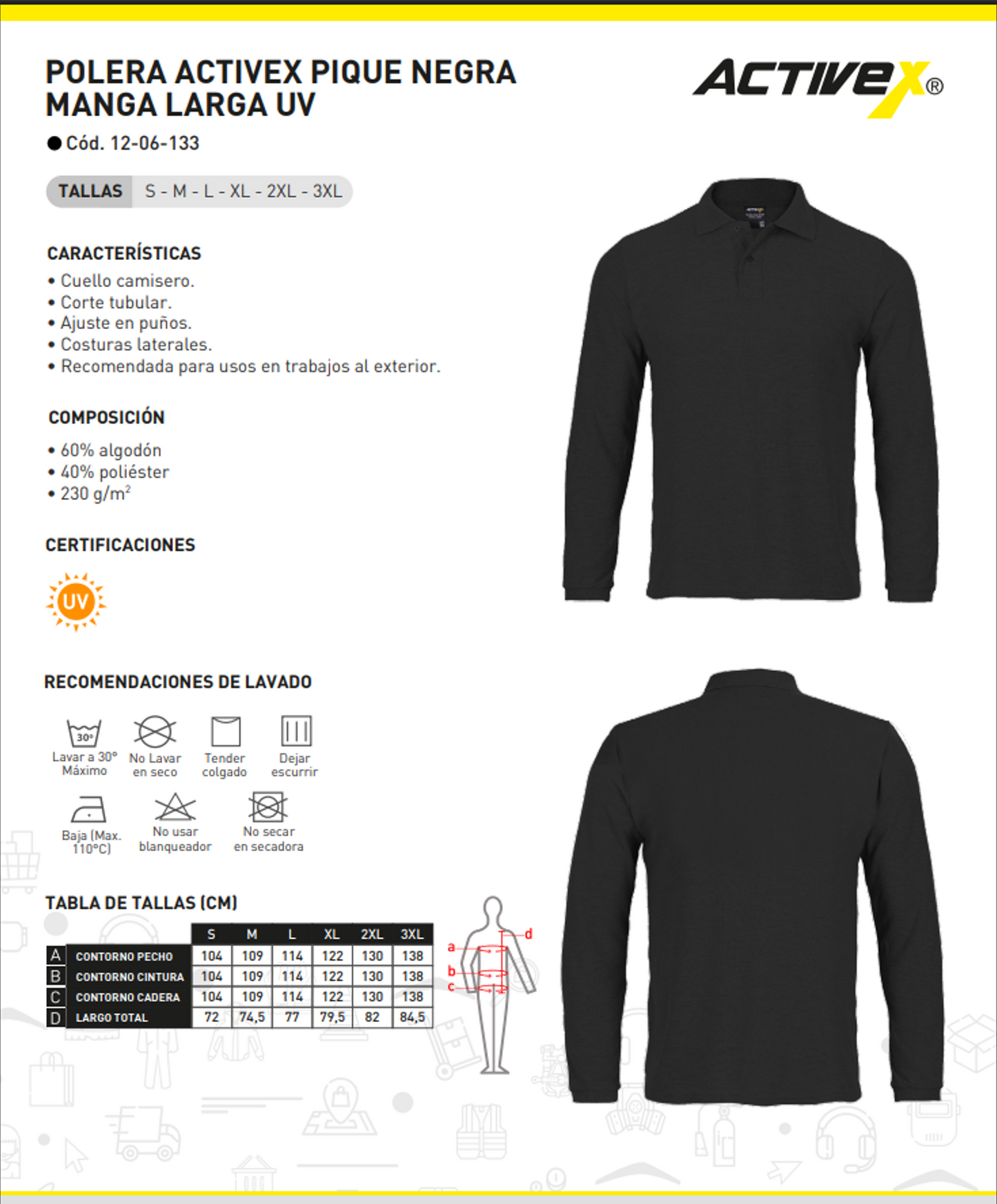 Polera Manga Larga con Protección UV