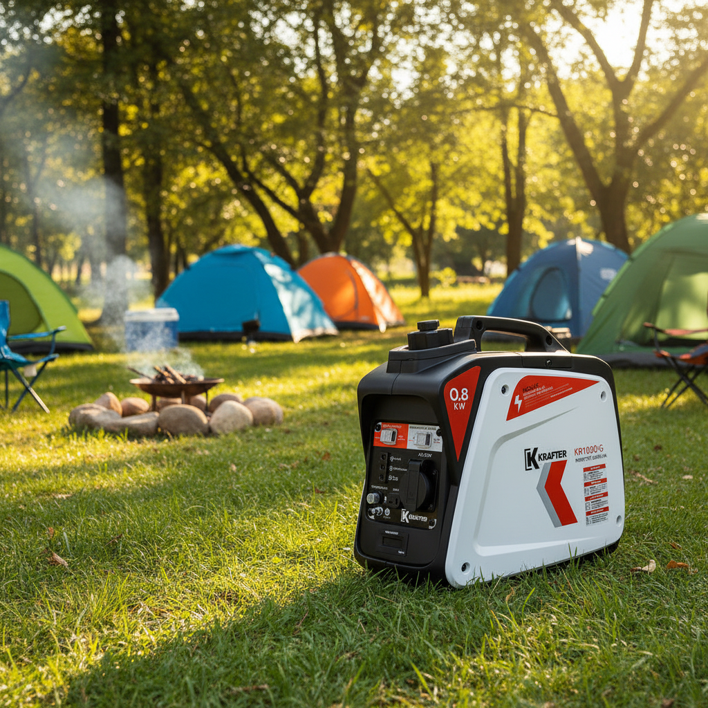 Generador Inverter Portátil Krafter KR1000IG 0.8 KVA | Silencioso y Compacto