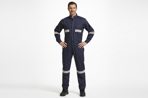 Overol Piloto Poplin con reflectante – Ropa de Trabajo Industrial