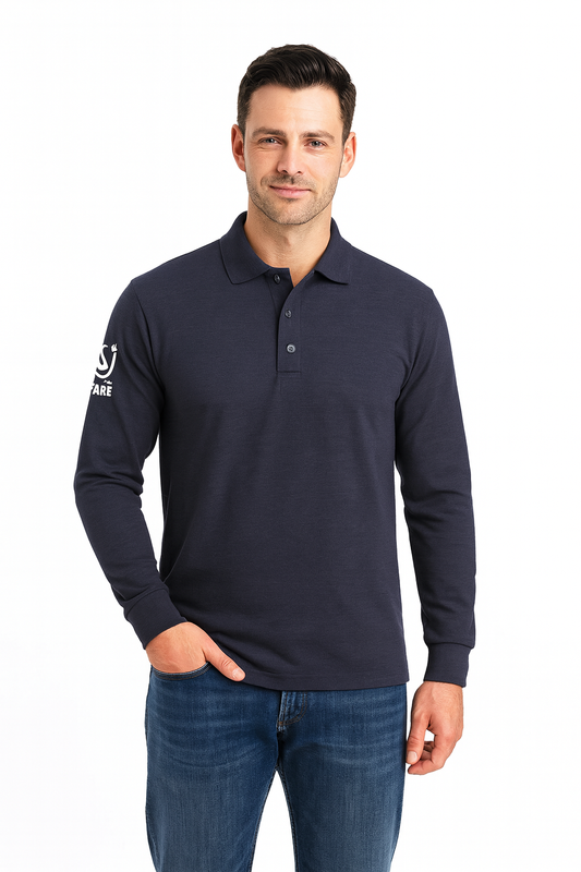 Polera Ignifuga Antiestática Azul FRPST NFPA