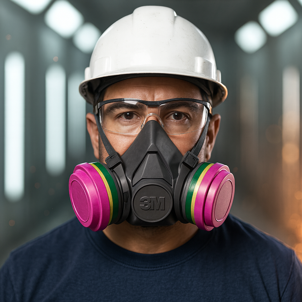 Respirador Medio rostro 3M 6300