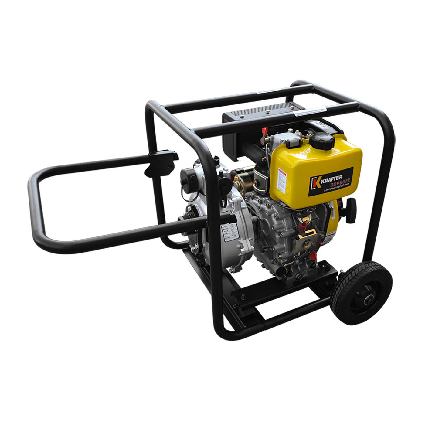 Motobomba Diesel  Alta Presión KRAFTER 2X2 PM (6 HP)