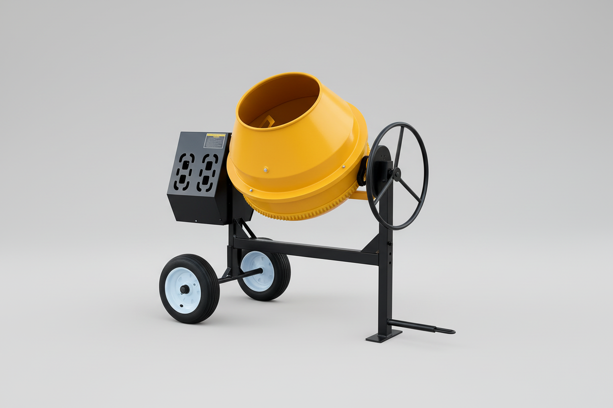 Betonera profesional 400 litros 9HP diésel para obras de mediana y gran escala.