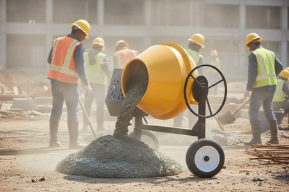 Betonera profesional 400 litros 9HP diésel para obras de mediana y gran escala.