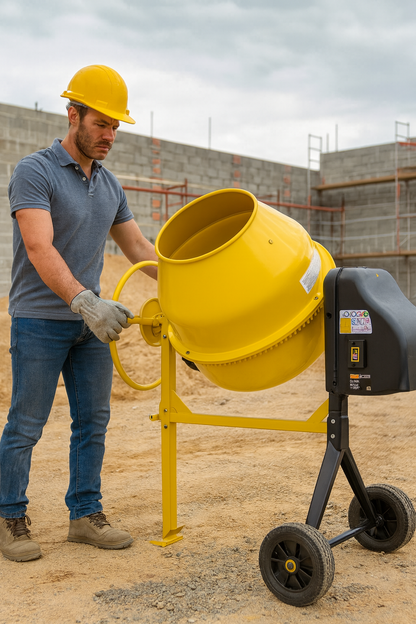 Betonera de Volteo Lateral con Motor Eléctrico