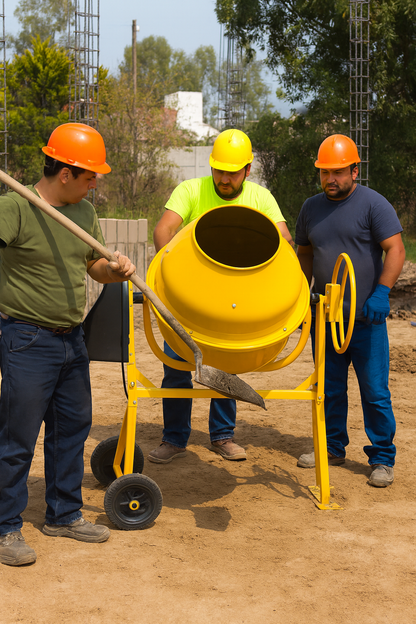 Betonera de Volteo Lateral con Motor Eléctrico