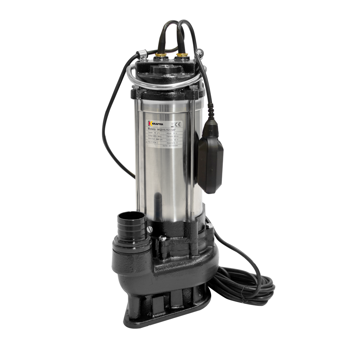 Electrobomba sumergible KRAFTER 2HP 19Mt