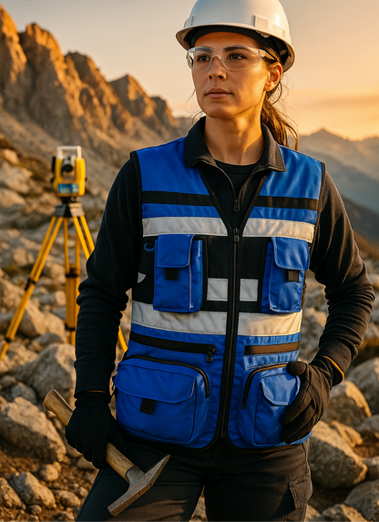 Chaleco Geólogo Miner Azul