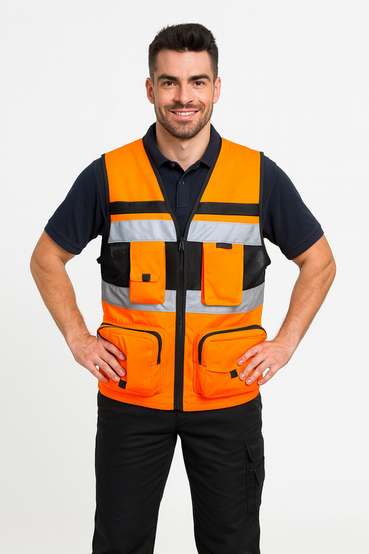 Chaleco Geólogo Miner Naranjo