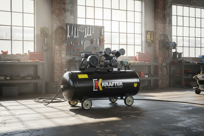 Compresor de Aire Krafter 3HP 200 Litros | Compresor Profesional para Taller