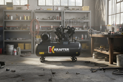 Compresor de Aire Krafter 10HP 300 Litros 380V | Compresor Industrial Trifásico